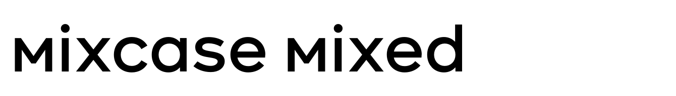 Mixcase Mixed
